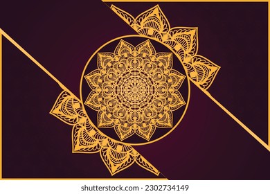 Mandala modern background design teplate