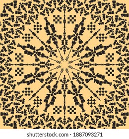 Mandala Modern Gold Chess Master
