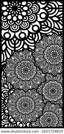 Mandala Motif Pattern Design CNC Cutting Fiber Laser