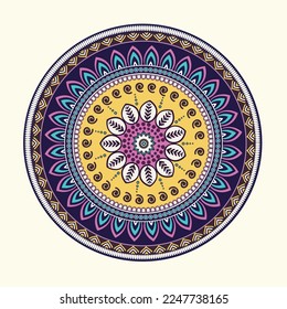Mandala motif vector illustration design