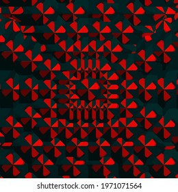 mandala with multicolored symmetrical patterns 