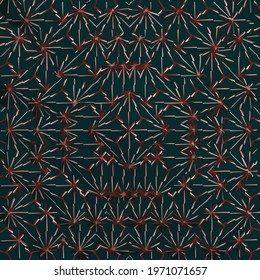 mandala with multicolored symmetrical patterns 