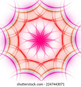 A mandala with a multiple variety of colors