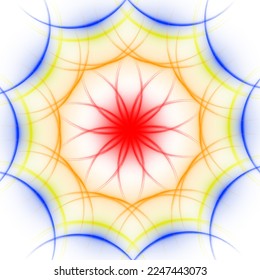 Mandala con múltiples colores