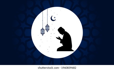 Mandala Muslim Dua template, background