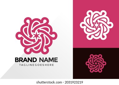 Mandala Nature Flower Logo Design, Abstract Logos Designs Concept for Template