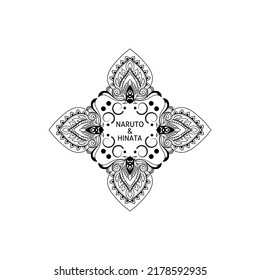 Mandala with new concept on white background. Vector line art, henna tattoo, ethnic tribe, mandala with abstract pattern,yoga template, meditation symbolic.