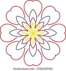 novo design mandala pelo modo de vetor do illustrator