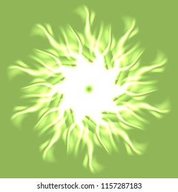 Mandala new glamorous magic abstract object glow splash motion.