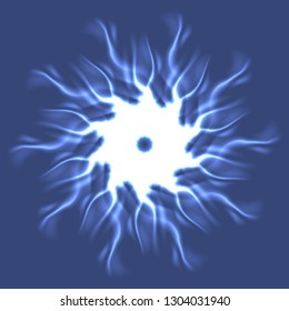 Mandala new lovely magian abstract object glow splash motion.