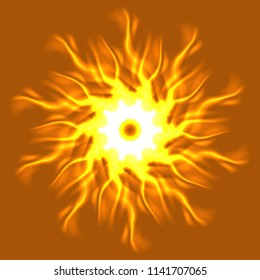 Mandala new lovely magic abstract object glow splash motion.