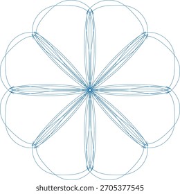 Mandala design de eps flor normal 