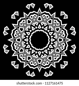 Mandala on a background. Beautiful oriental, asian motives. Flower GEOMETRIC vector
