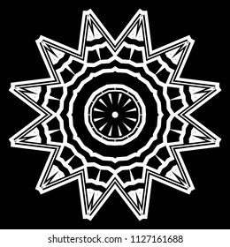 Mandala on a background. Beautiful oriental, asian motives. Flower GEOMETRIC vector