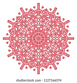 Mandala on a background. Beautiful oriental, asian motives. Flower GEOMETRIC vector