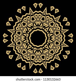 Mandala on a background. Beautiful oriental, asian motives. Flower GEOMETRIC vector