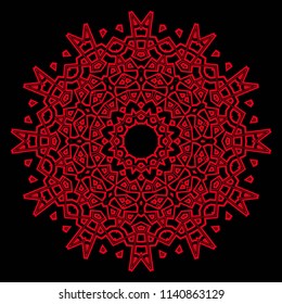 Mandala on a background. Beautiful oriental, asian motives. Flower GEOMETRIC vector