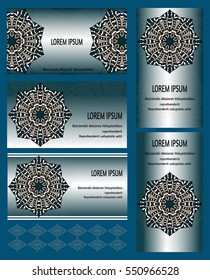 Mandala on the card. Vector Image. Spherical color pattern. Geometric ornament round structure. Buddhist sacred symbol. Scope of abstract forms.