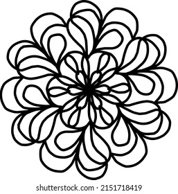 Mandala on a white background