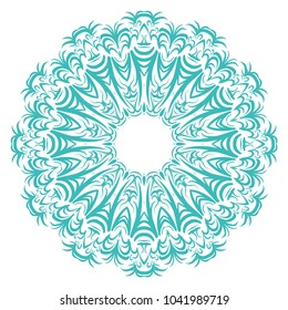 Mandala on a white background. Beautiful oriental, asian motives. Flower vector.