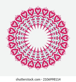 mandala on white isolated background. Vector boho mandala in elegant color. Mandala with floral patterns. Yoga template