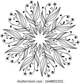 Mandala, offene Muster, Vintage-Ornament, traditioneller Druck, Yoga, Logo