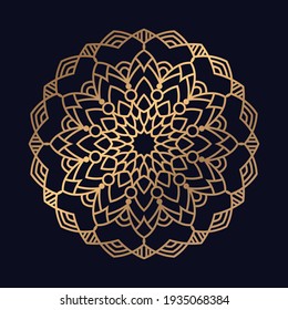 mandala oriental style isolated Vector with floral patterns for Henna Mehndi tattoo decoration