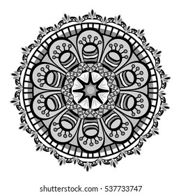 Mandala oriental symbol icon vector illustration graphic design