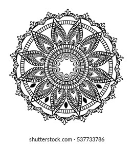 Mandala oriental symbol icon vector illustration graphic design