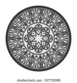Mandala oriental symbol icon vector illustration graphic design