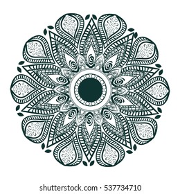 Mandala oriental symbol icon vector illustration graphic design