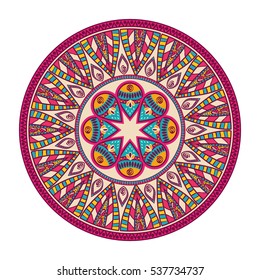 Mandala oriental symbol icon vector illustration graphic design