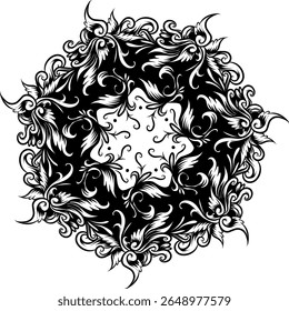 le design vintage mandala ornamen pour la décoration 