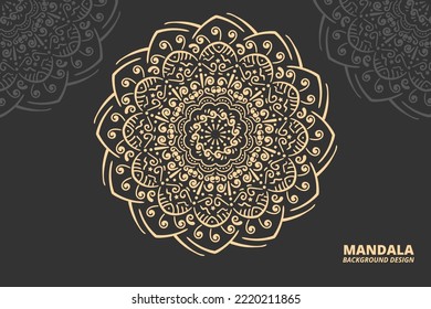 Mandala ornament background design Vector