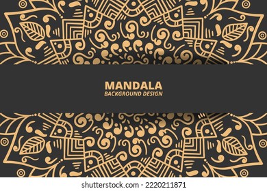 Mandala ornament background design Vector