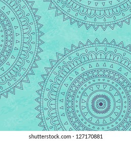 Mandala ornament background. Vector image.