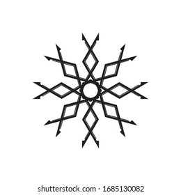 mandala ornament in a circle pattern motif