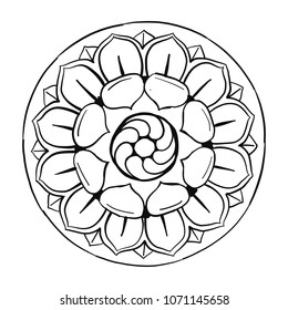 Mandala ornament, colorful pattern for your design