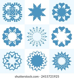 mandala ornament decoration islamic set