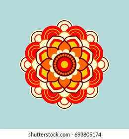 Mandala Ornament Design Vector Logo Template Illustration Design. Vector EPS 10.
