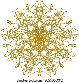 Mandala ornament for evening meditations. Vector.  The ability to change to any size without loss of quality.