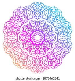 Mandala ornament or flower background design.