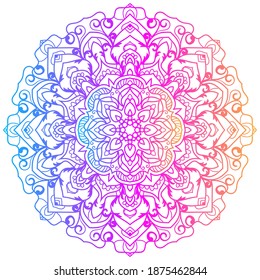 Mandala-Ornament oder floraler Hintergrund-Design.