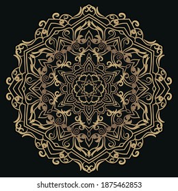 Mandala ornament or flower background design.