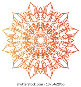 Mandala ornament or flower background design.