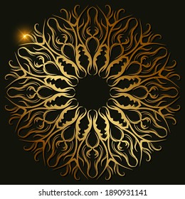 Mandala ornament or flower background design.
