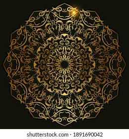 Mandala ornament or flower background design.