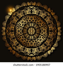 Mandala ornament or flower background design.