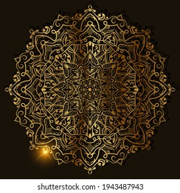 Mandala ornament or flower background design.