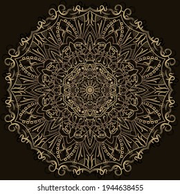 Mandala ornament or flower background design.
